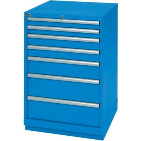 Lista International ListaÂ 7 Drawer Standard Width Cabinet - Bright Blue, Individual Lock XSSC0900-0703BBRG